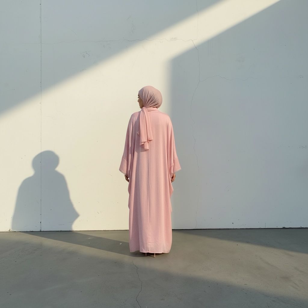 Mina Modest Pink Abaya for Muslim Women